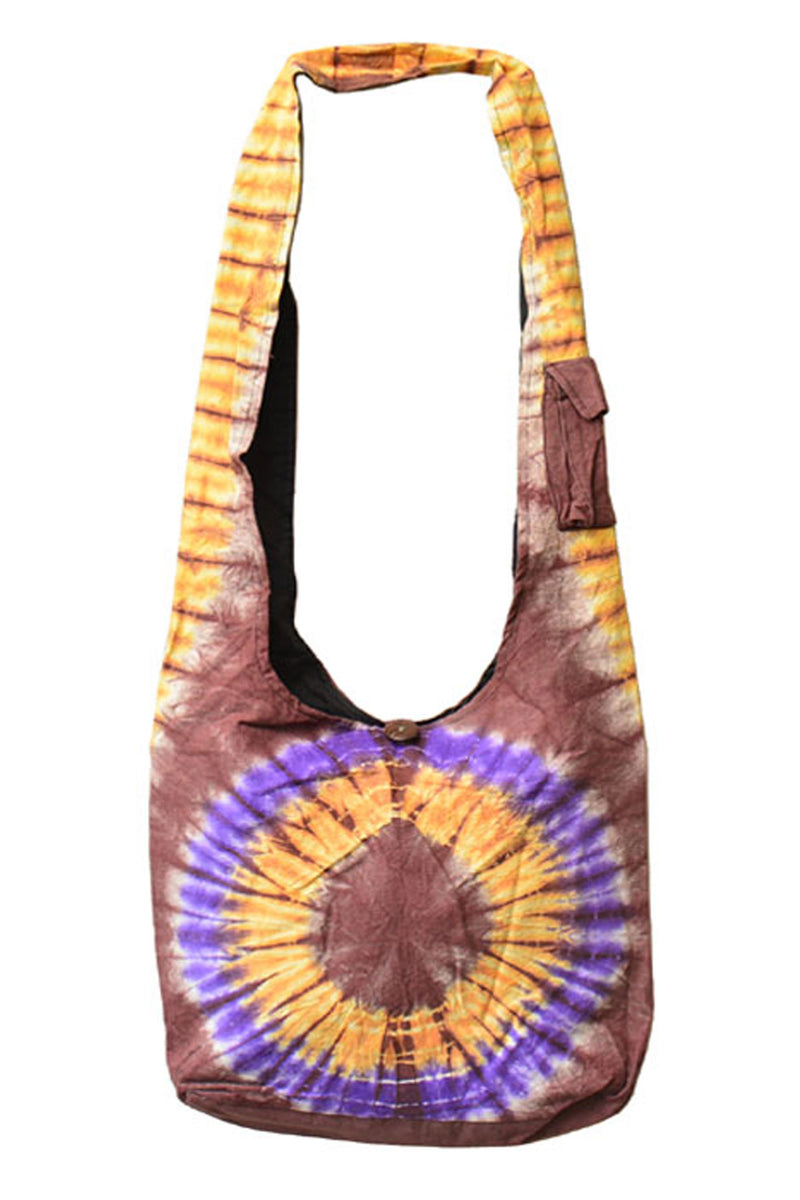 Amethyst Design Tie Dye Cotton Bag
