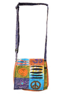 Om, Peace & Flower Sign Passport Cotton Bag