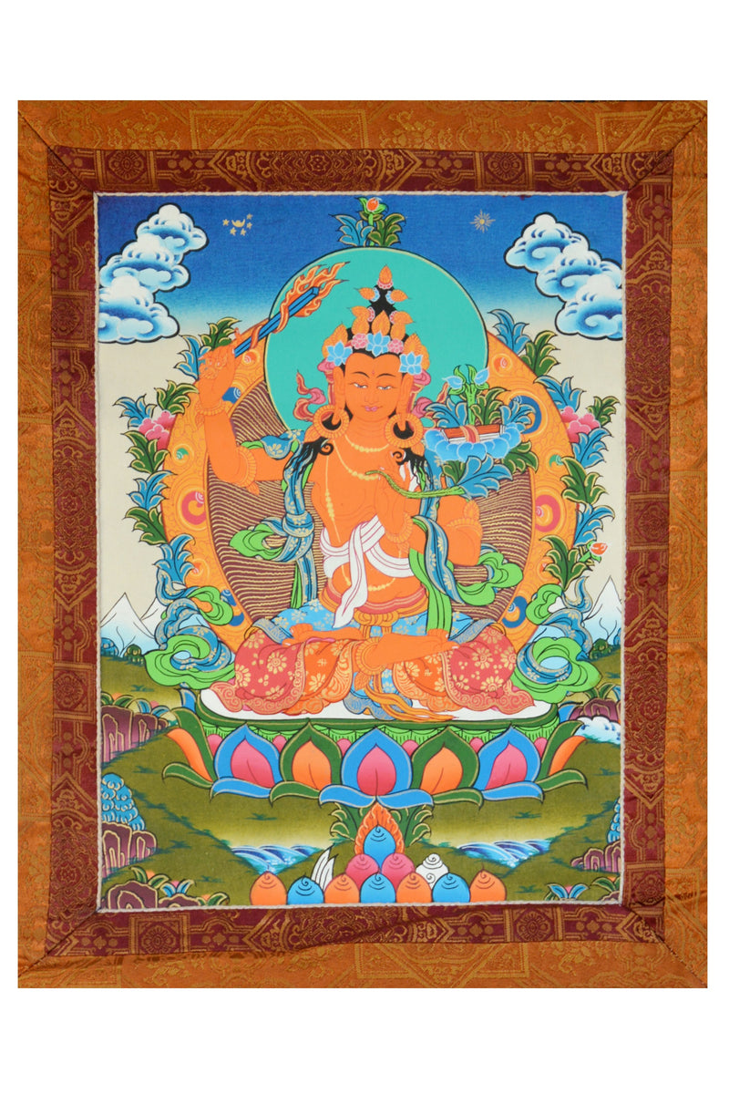 Hand Painted Chengreshi Thangka