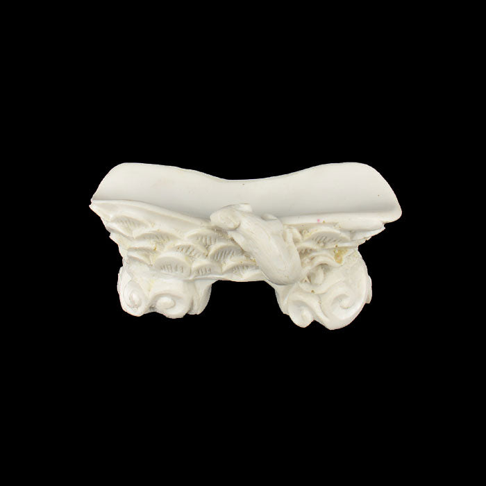 10” White Decoration Piece with Ganesh