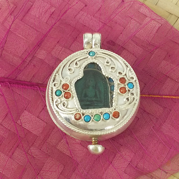 Sterling Silver Amitabha Buddha Ghau