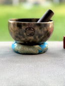 Full Moon Singing Bowl with Cushion and Mallet, 5 inch