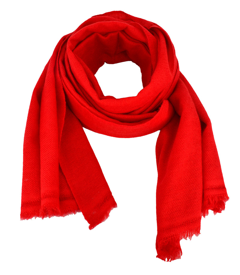 100% Pashmina/Cashmere Shawl (Red)