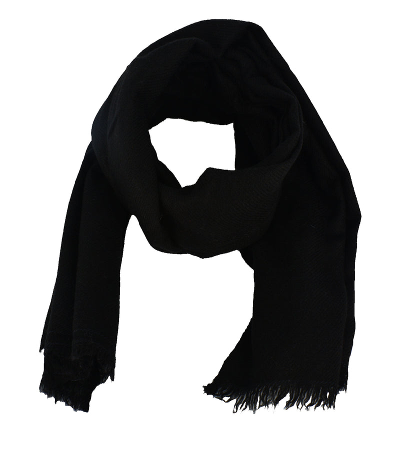 100% Pashmina/Cashmere Shawl (Black)