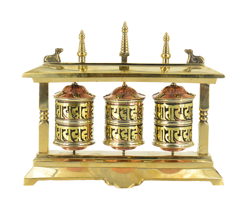 6" Brass Prayer Wheel