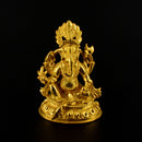 2.5" Gold Plated Ganesh Statue