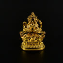 2.3" Gold Plated Chengreshi Statue