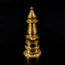 4" Gold Plated Chorten (Stupa)