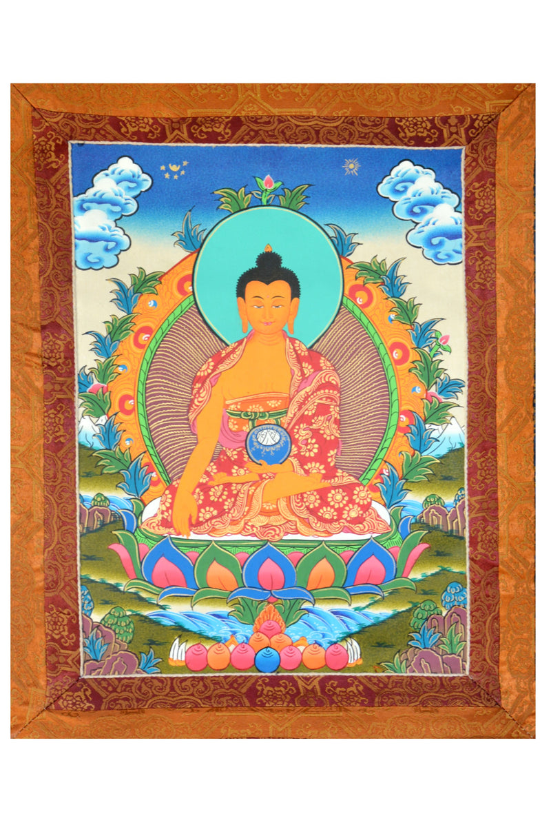 Hand Painted Shakyamuni Buddha Thangka